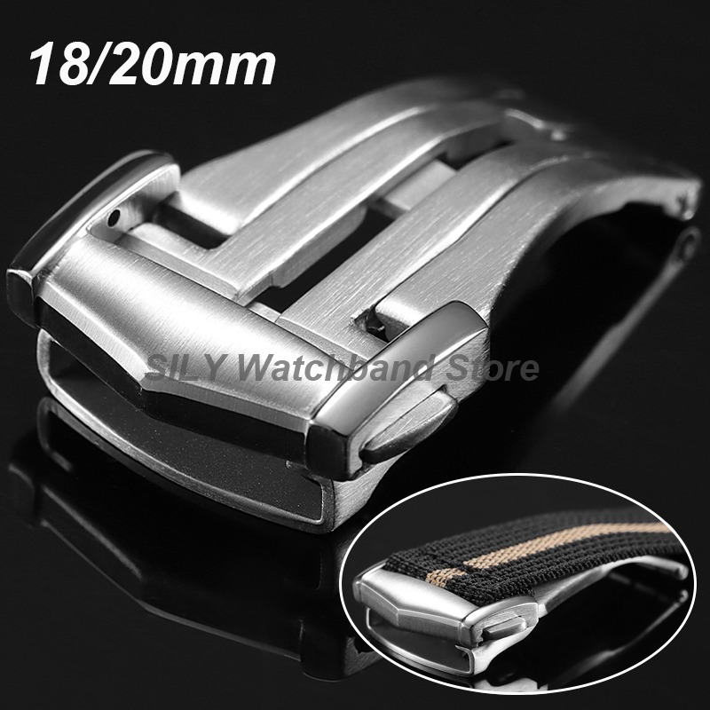 Watches Omega - Fibbia deployante in acciaio inossidabile opaca,
