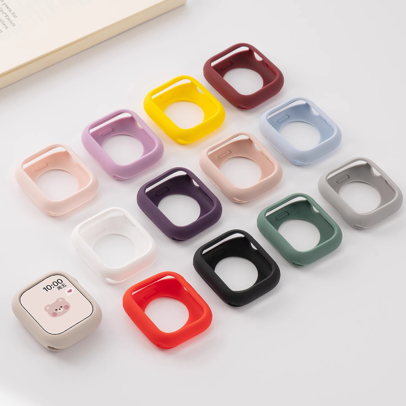 Iwatch Smartwatch Series 7 - Custodia in silicone per Apple Watch