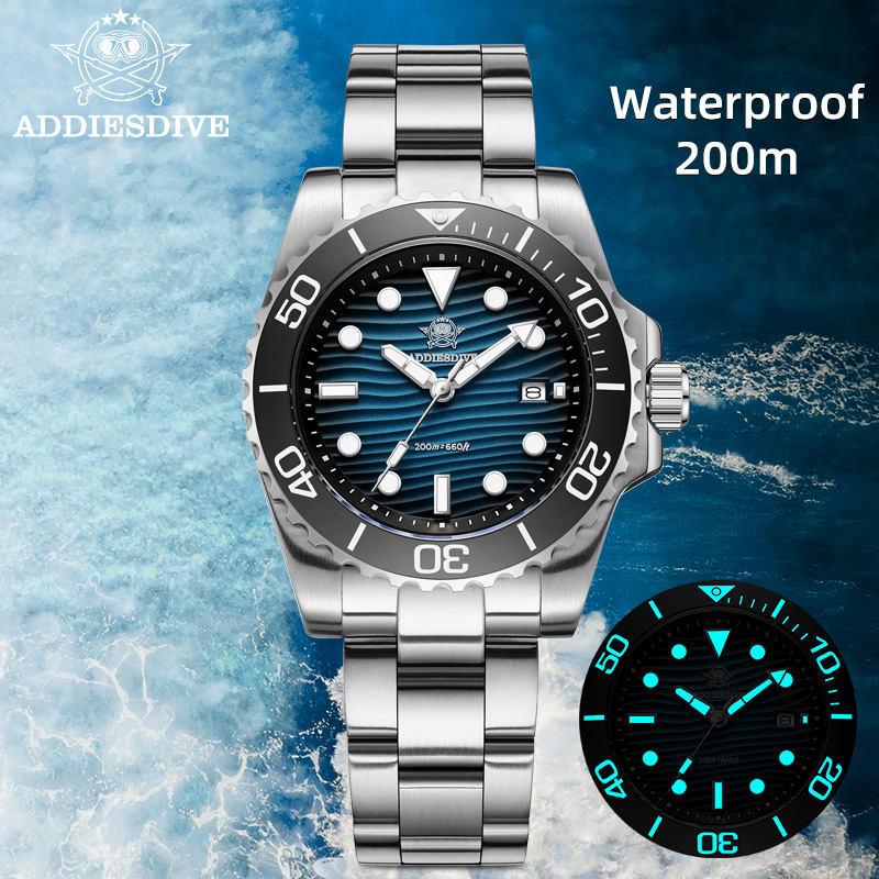 Smartwatch Vintage Watches For Men - ADDIESDIVE Orologio al Quarzo Semplice con