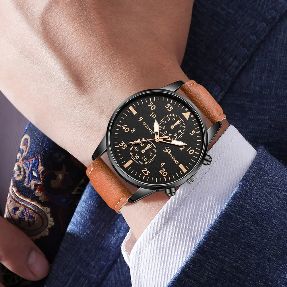 Smartwatch Vintage Watches For Men - Set di 3 orologi cronografi da