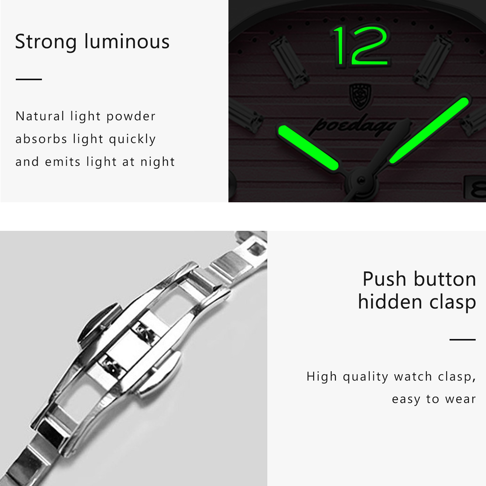 POEDAGAR Orologio da polso da  - Waterproof Diving Watch recensione e prezzo