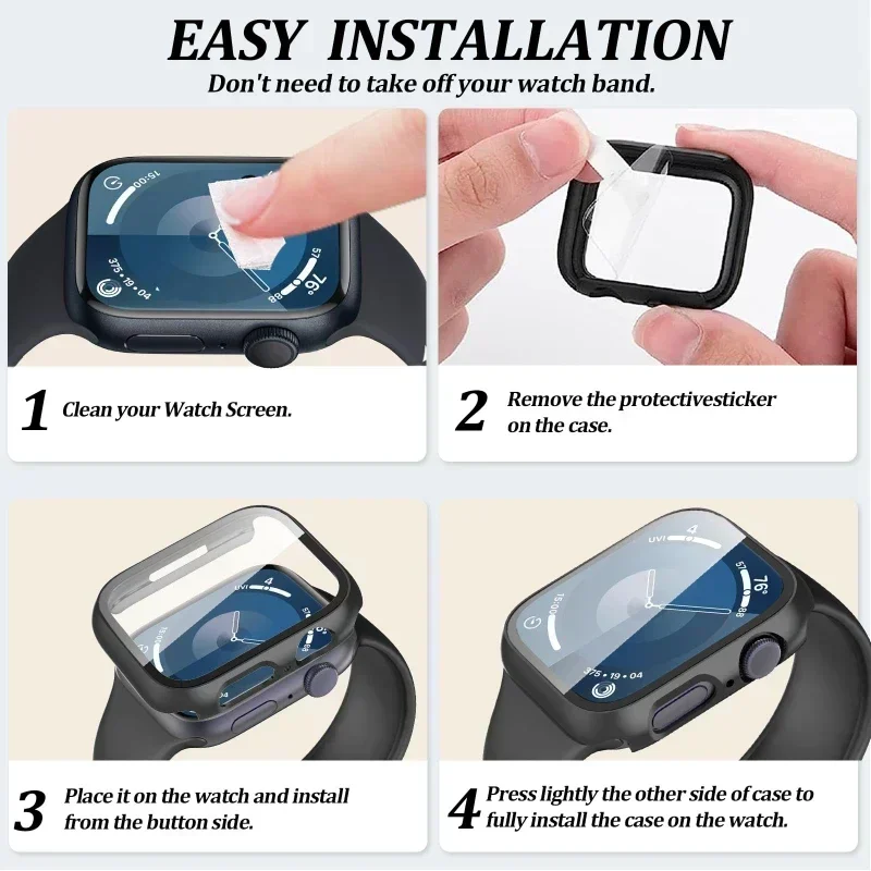 Glass+Case+Strap for Apple Wat - Iwatch Smartwatch Series 7 recensione e prezzo