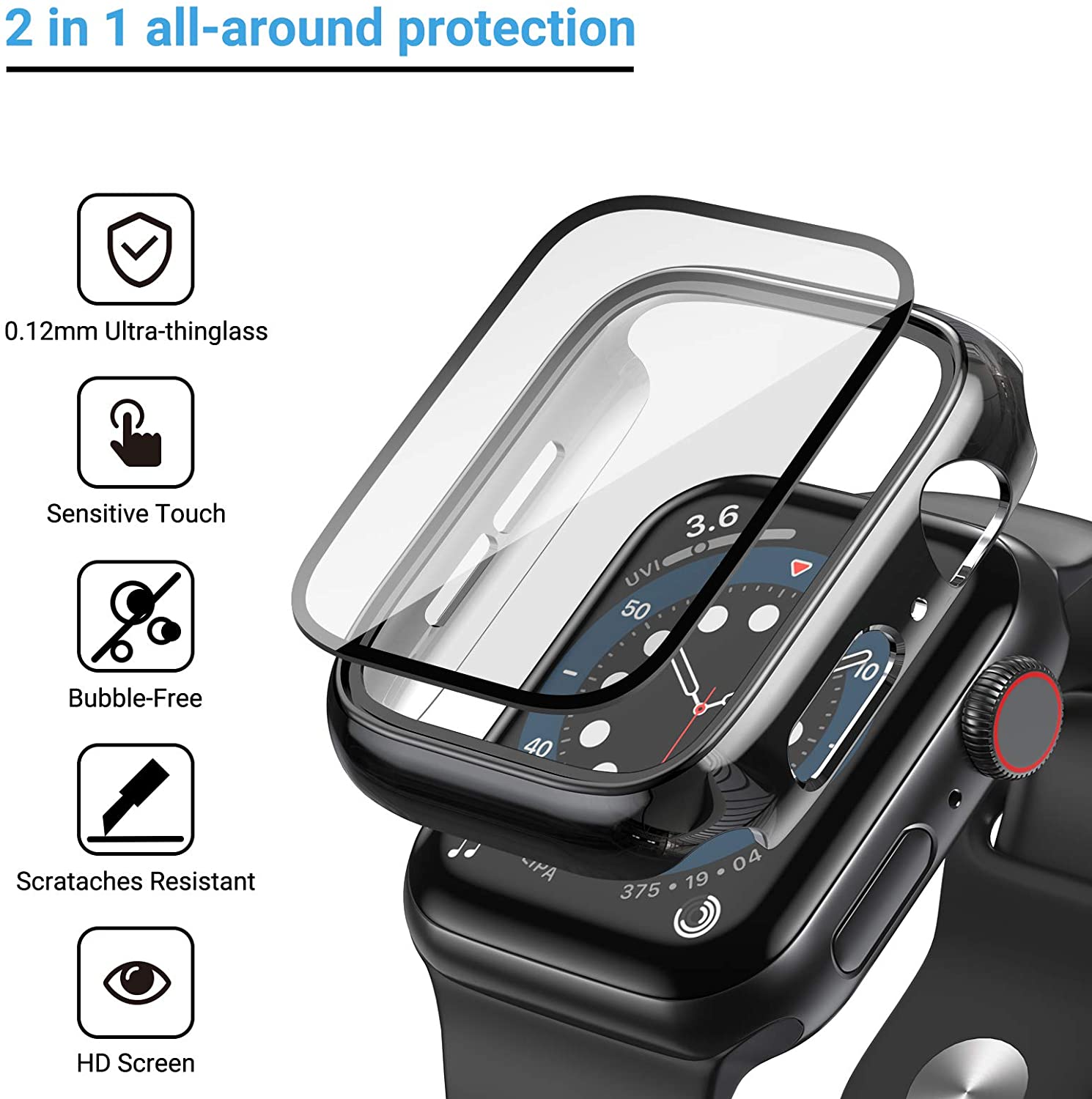 Vetro + copertura per custodia - Iwatch Smartwatch Series 7 recensione e prezzo
